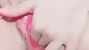 Delicate Fingers Exploring My Lovely Asian Pussy Hair