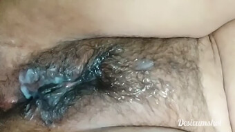 Rough Sex With A 18-Year-Old Indian Girl Leads To A Messy Cumshot On Her Unshaved Pussy