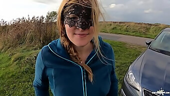 Amateur Couple Enjoys Outdoor Oral Sex And Facial Near Car