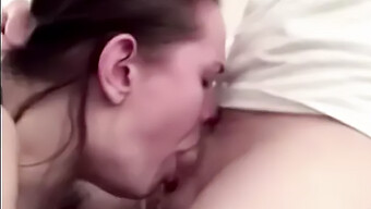 A Promiscuous Woman Receives An Intense Facial And Swallows Cum