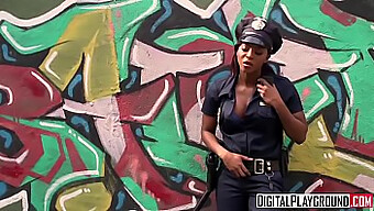 A Homeless Woman Is Taken By An African American Police Officer For Rough Sex - Digitalplayground