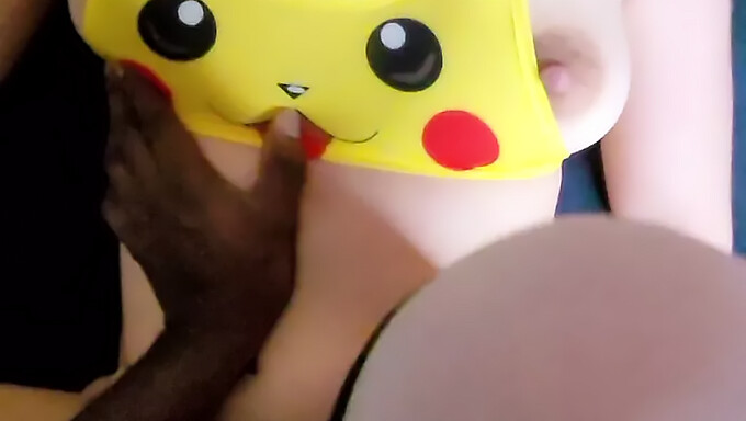 Brunette French Girl In Pikachu Cosplay Gets Heavily Pounded