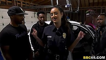 Eliza Ibarra, A Policewoman, Gives Deepthroats To Massive Black Cocks