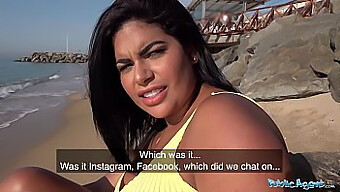 Latina Beauty Finds Passion On A Public Blind Date With A Well-Endowed Man