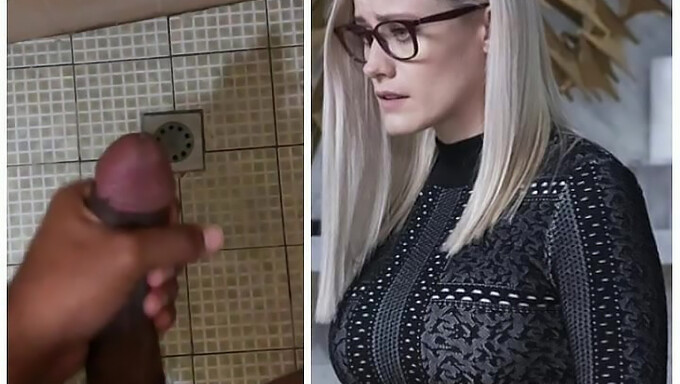 Bystiga Blondinen Olivia Taylor-Dudley I Aktion Igen