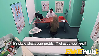 Amateur Russian Blonde Receives And Swallows Fake Doctor'S Cum