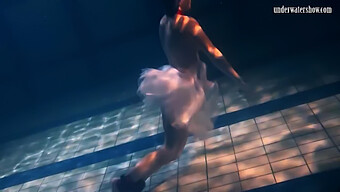 Ballerina Bulava Lozhkova'S Sensual Solo Swim And Breast Play