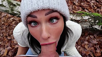 Freckled Teen Gives Oral Pleasure In The Open Air - Shaiden Rogue