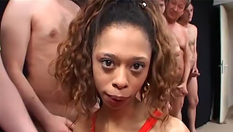 Angela Brazil'S Brutal Group Sex With Skinny African Teen