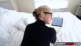 A Busty Blonde Mom Stumbles Upon Her Son Viewing Explicit Videos Of Her