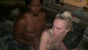 Victoria Gracen'S Hilarious Interracial Hot Tub Escapade With Daddy Panda